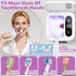 DRMXBU Toothbrush Sanitizer Case and Holders, Wall Mounted Toothbrush Holder with LED Screen, Rechargeable Travel