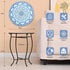 Weogot 14 Round Side Table, Patio Accent Weather Resistant Metal Side Table for Livingroom Patio Balcony Yard Porch