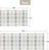 Set 2 0.4Inch Plaid(Size:17"x28"&17"x47") Sunlit of Anti Fatigue Kitchen Floor Mat, Non Slip Waterproof Comfort