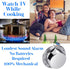 Chef Cooking Timer Clock, Kitchen Timer with Loud Alarm, 100% Mechanical - Silver, 1 Pack, Magnetic Backing, Exquisite