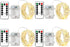 BXROIU 4 Pack Battery Operated Fairy String Lights, 8 Modes 5M Silver