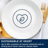 Corelle Vitrelle 4-Piece 18-Oz Soup/Cereal Bowls, Chip & Crack Resistant Glass Dinnerware Set, Winter Frost White
