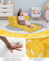 2-in-1 KokoSelene Toddler Couch, Kids Couch for Toddler Fold Out, Convertible Kid Sofa to Lounger Bed for Girls