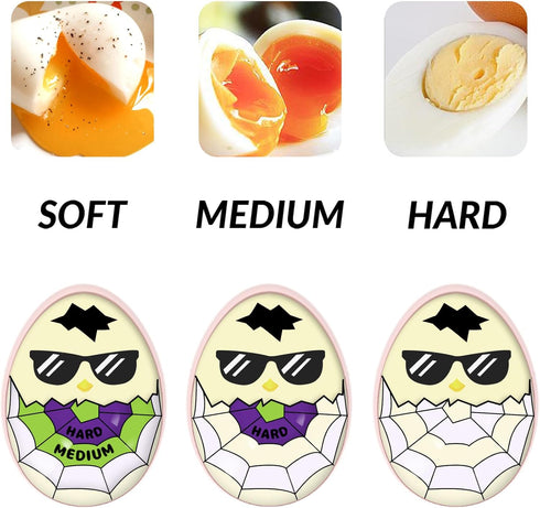 Color-Changing Egg Timer for Perfect Boiled Eggs (Purple & Green)