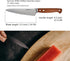 Utility Knife 5.5 Inch, MATTSTONE HILL Small Kitchen Knife, Compact Chef Knife, German Steel, Wood Handle
