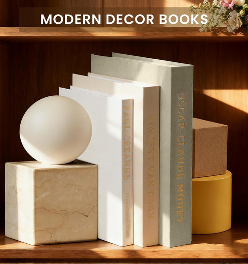 hongqu us Set 3 9.06 6.3 0.984,9.84 7.09 1.18,11.02x 7.87x Aesthetic Decorative Books - Coffee Table Books Decor - Faux