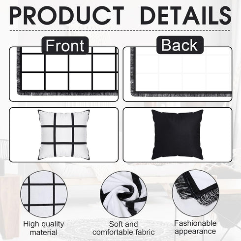 6 40 60 Inch Decor(20 9 Kinlop Pieces x Sublimation Blank Throw Blankets and Sublimation Blank Throw Pillow Cases