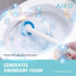 24 Count 1 1 1 (1 24) AIR U+ Disposable Toilet Brush, Toilet Bowl Cleaning System with Wand Refill, Clean Brush Starter