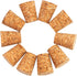 100 Pieces #7 Tapered Cork Plugs, Premium Blank Wine Stoppers Replacement Corks, 0.8 x 0.6 x 1 Inch