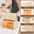 Ocmoiy 50Pcs Large Bread Bags, Resealable Sourdough Bread Bags with Window Paper Treat Bags