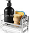 TEZZ Sponge Holder for Kitchen Sink, Stainless Steel Kitchen Storage Sink Caddy