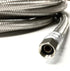 10 FT Stainless Steel Braided Ice Maker Hose with 1/4" Comp Connection