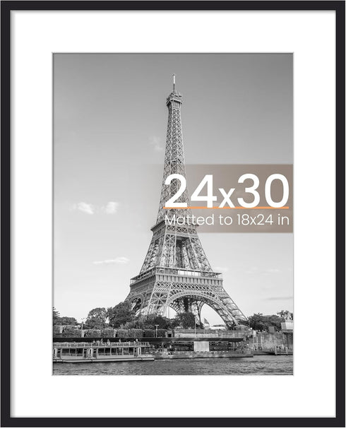 upsimples 24x30 Puzzle Frame, Display Pictures 18x24 with Mat or 24 x