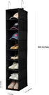 Berdeng Closet Storage8-ShelfBlack1 Pack Hanging Shoe Organizer for with Side Mesh PocketsHat Racks for Baseball