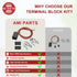 Terminal Block Kit WB17T10006, Range Surface Burner Plug Connector Replacement Kit by AMI PARTS
