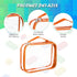 8 Packs Toy Storage Bags with Zipper, Clear PVC Organizing Bags, Reusable Toy Storage Organizer with Portable Handle