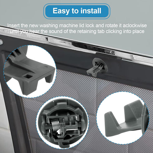 W11457841 Washer Lid Strike Compatible with Whirlpool Maytag Kenmore, Upgrade Washer Door Lock, Latch Switch Sensitivity