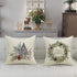 Christmas Pillow Covers 20x20 inch Set of 4, Farmhouse Decorative Throw Pillow Cover for Winter Holiday Décor