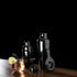 Viski Canterbury Double Measure for Cocktails, Stainless Steel Bartender Tool, Gunmetal Black