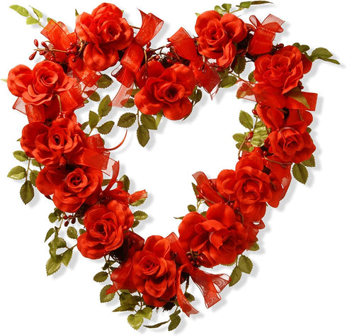 Amyzor Heart Shape Natural Grapevine Wreath Ring, DIY Craft Vines Base for Rustic Decor