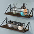 SheeChung Farmhouse Decor Metal Wire Bathroom Storage Organizer Basket Bins - for Cabinets, Shelves, Closets, Vanity