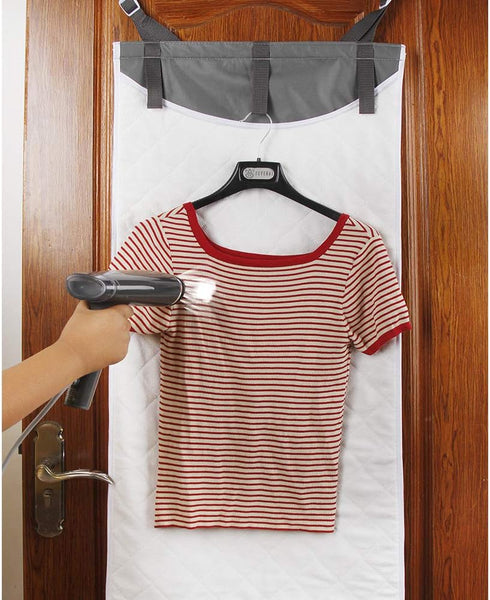 Over The Door Vertical Steamboard Press Pad for Hand Held Steamer, Portable Ironing Mat for Traveling