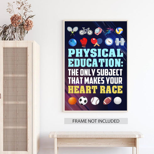11''x17'' (Set 4 Jinniee Classroom exercise poster Calm Posters and Kids Work Out for Sports Poster Tools collection