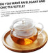 UPKOCH Tea Infuser Portable Heater Filter, Clear Japanese-style Teapot for Loose Leaf Tea Steeping