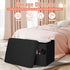 300 lbs, 17x13x13IN Small Ottoman with Storage, Folding Foot Rest Stool with Thicker Furry Padded Seat. Soft Fur