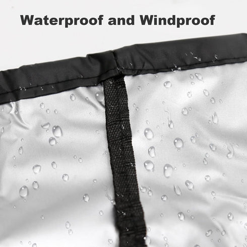 Hoypeyfiy Waterproof Oxford Fabric Patio Bench Cover - Black, Fits Standard Benches