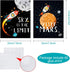 9 8 10 Inch Blulu Pieces Outer Space Decor for Kids Room Boy Bedroom Space Posters x Cute Inspirational Art Decoration