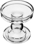 Yeeco Glass Candle Holder, 3.5" Tall Pillar Candle Holders Set of 2 for Wedding Dining
