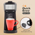 EHC210N 8, 10 12oz Elite Gourmet HyperChiller Iced/Hot Coffee Maker, K-Cup or Coffee Grounds, or Pours, Removable K-Cup
