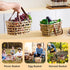 Egg Baskets for Collecting Fresh Eggs Farmhouse Handmade Wicker Hyacinth Egg Collecting Basket with Handle