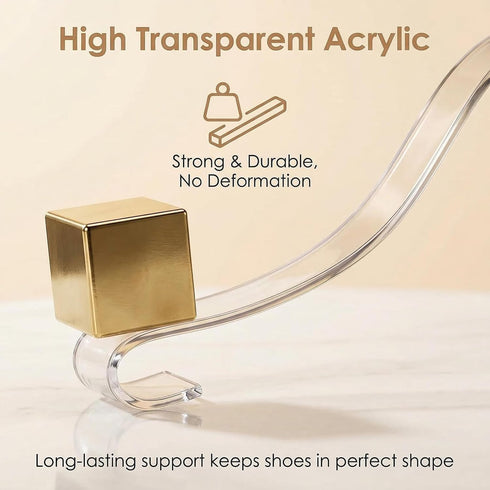SYBL 10Pcs/5 Pair Durable Clear Acrylic Shoe Display Stand Shoe Supports Shaper Forms Inserts for Shoe Store Retail
