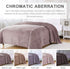 BOURINA Fleece Blanket Flannel Throw Blanket (Lavender, Throw Size) Lightweight Cozy Microfiber for Sofa, Couch, Bed