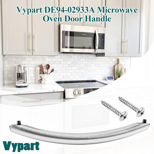 Upgrade DE94-02933A Microwave Door Handle - Compatible with Samsung ME19R7041FS ME18H704SFS, Replaces DE94-04309A