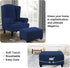 29"-34" H.VERSAILTEX Ottoman Cover Slipcover Rectangle Fit Length Footrest Sofa Slipcovers Stool Cover Footstool