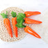 5 Pack AUEAR, Artificial Carrots Plastic Carrot Simulation Fruits Lifelike Fake Vegetables Model Teaching Photo