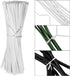 WILLBOND 200 Pcs White Christmas Garden Plastic Twist Tie - 4.72'' for Wreaths and Garland