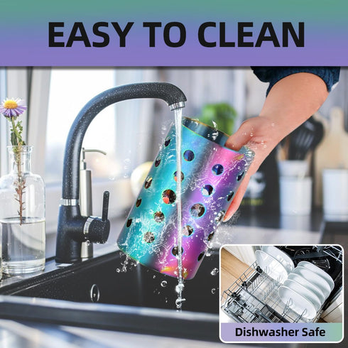 Kitchen Utensil Holder for Countertop, Stainless Steel Caddy for Spatulas, Spoons, Silverware, Kitchen Decor