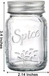30 Pack 4 Oz Coloch Glass Mason Spice Jar with Shaker Lids& Labels, Empty Spice Bottle Mini Mason Jars with Airtight