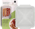 MMUGOOLER 11.3 9.0" 2.4" Microwave Easy Bacon Maker/Cooker with Lid, Safety, Quick and with No Mess, L x W x H- White