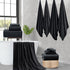 8-Piece Set,2 Sheet,2 4 600 Set,Highly Black Bath Towels Oversized Large Bath Towels Hand Towels and Washcloths - GSM