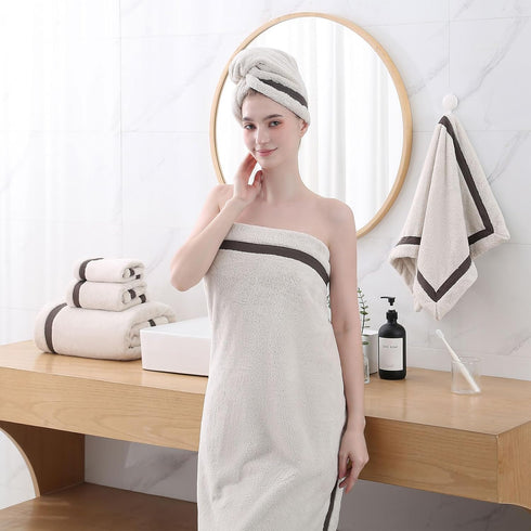 Set,Premium Towel-2 Sheets,2 Hand,2 6Piece) Bath Towel Microfiber Bathroom Extra Large Bath Washcloths,Super Soft