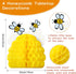 4 Pieces Honey Bee Centerpieces with Sunflower Stickers, Honeycomb Decorations for Bee Day Gender Reveal Birthday Party