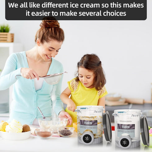 4 Pack Lids,NC700 creami swirl pints and Makers Containers Cups creami accessories Compatible with Swirl Ice Cream