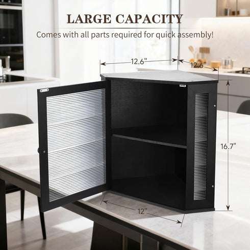 Countertops, Extra Large Corner Bread Box - Bamboo Bread Box for Kitchen Large Capacity Kitchen Bread Storage