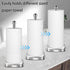 DAWNER Paper Towel Holder Countertop with Weighted Suction Cup Base, Stainless Steel Freestanding Stand for Kitchen
