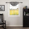 VHC Brands Annie Buffalo Check Cotton Farmhouse Kitchen Curtains Rod Pocket Balloon Valance, 15x60, Black